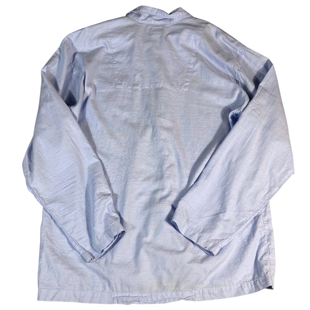 Polo Ralph Lauren Pajama‎ Shirt Mens Large Light Blue Oxford Polo Bear Sleepwear - Picture 3 of 10